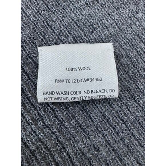 "EILEEN FISHER" Open Front Sleeveless Cardigan Vest 100% Wool Sweater Shawl Warm - Picture 7 of 9